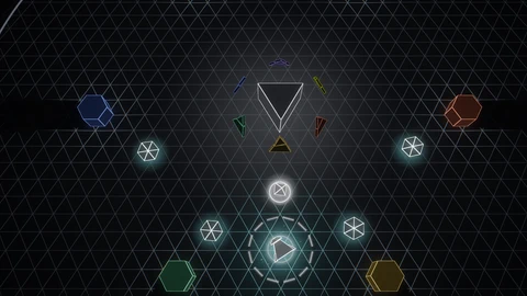 The White Point: dark glass between six pillars.