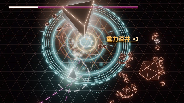 协同触发:一组出击卡将敌群卷入漩涡,名称显示在屏幕上。